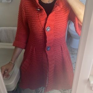 Free People knitted coat sz S